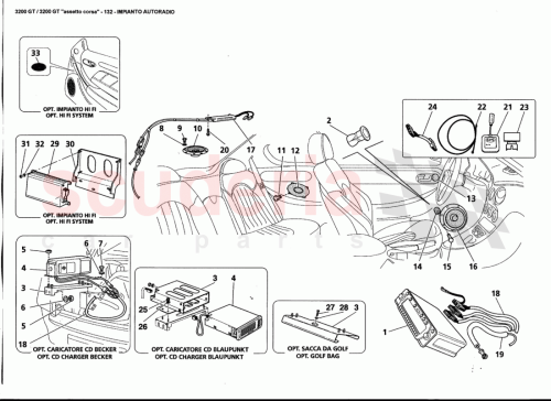 Part Diagram for Maserati 12604470