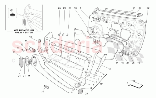 Part Diagram for Maserati 67232909