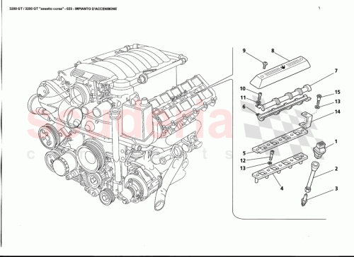 Part Diagram for Maserati 571084200