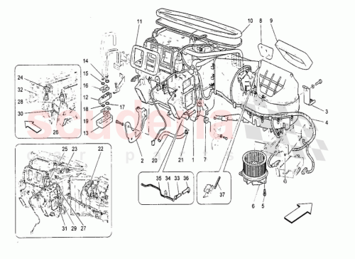 Part Diagram for Maserati 64281500