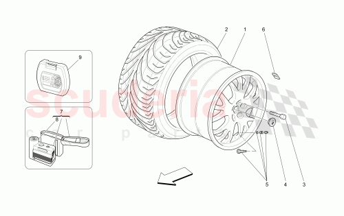 Part Diagram for Maserati 673007063