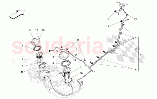 Part Diagram for Maserati 670031550