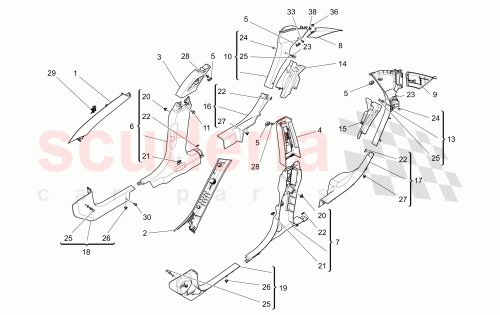 Part Diagram for Maserati 670072900