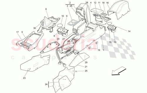 Part Diagram for Maserati 981606607