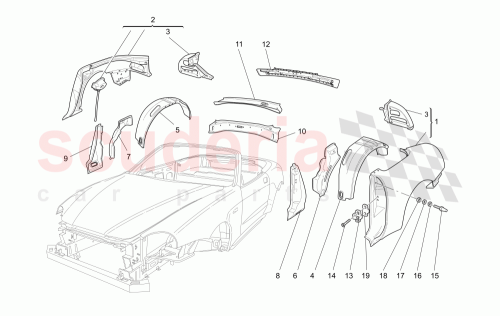 Part Diagram for Maserati 65825600