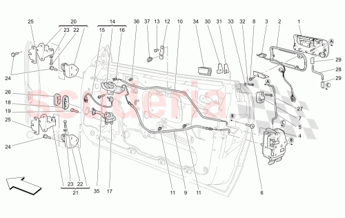 Part Diagram for Maserati 53451352