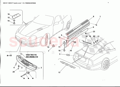 Part Diagram for Maserati 980000995