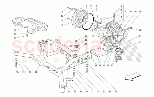 Part Diagram for Maserati 190044