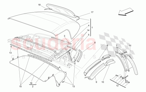 Part Diagram for Maserati 67519404