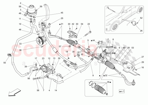 Part Diagram for Maserati 673004615