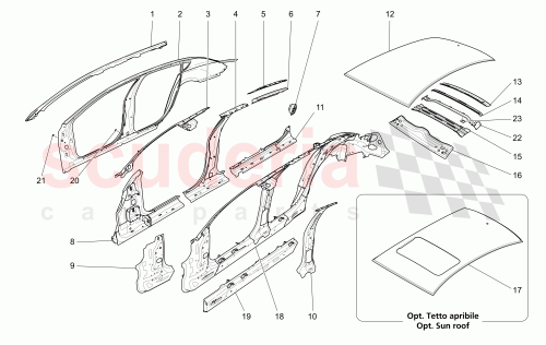 Part Diagram for Maserati 673000398