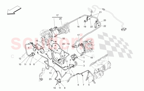 Part Diagram for Maserati 303259