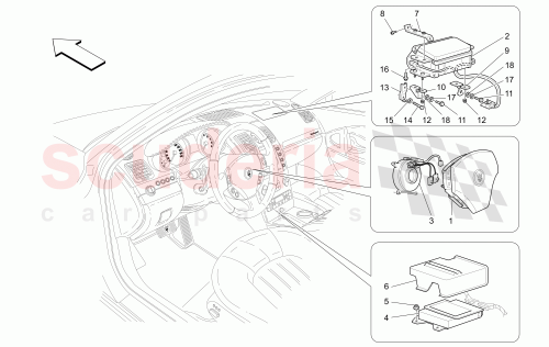 Part Diagram for Maserati 68176200