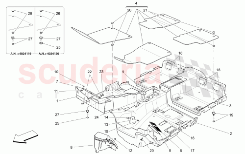 Part Diagram for Maserati 673003269