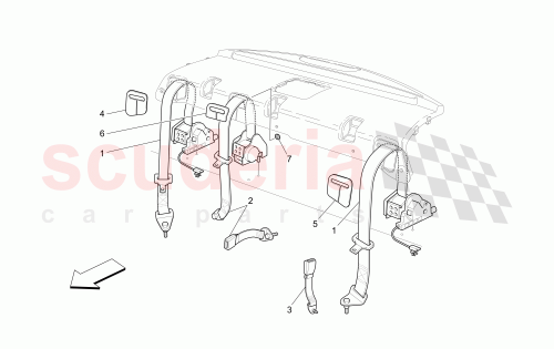 Part Diagram for Maserati 66948490