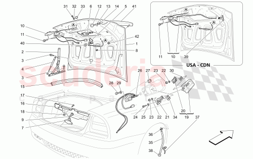Part Diagram for Maserati 14075611