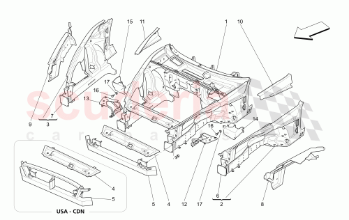 Part Diagram for Maserati 980138026