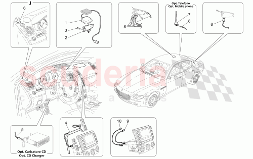 Part Diagram for Maserati 69631400