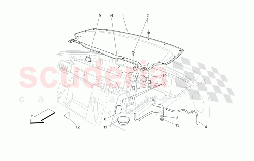 Part Diagram for Maserati 83073700