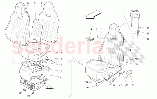 Part Diagram for Maserati 959722300