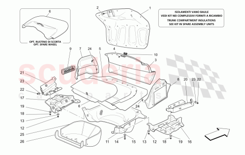 Part Diagram for Maserati 66959700