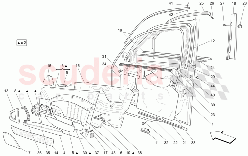 Part Diagram for Maserati 14115680