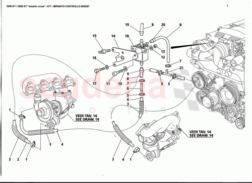 Part Diagram for Maserati 312020396