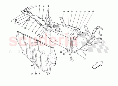 Part Diagram for Maserati 10389321