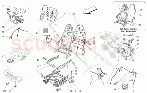 Part Diagram for Maserati 982910709