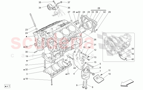 Part Diagram for Maserati 303589
