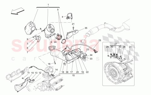 Part Diagram for Maserati 670033068