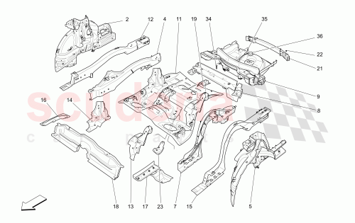Part Diagram for Maserati 670033442