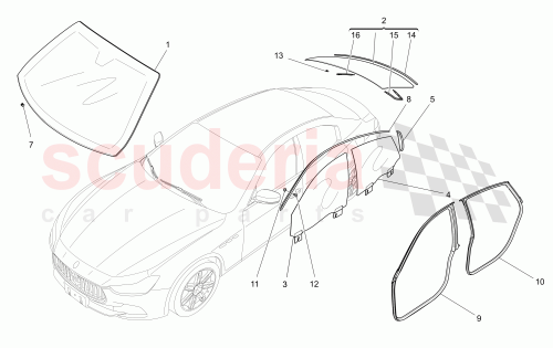 Part Diagram for Maserati 673003590