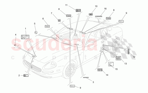 Part Diagram for Maserati 980145843
