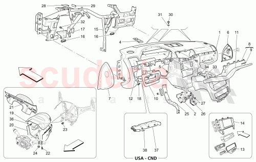 Part Diagram for Maserati 84868821