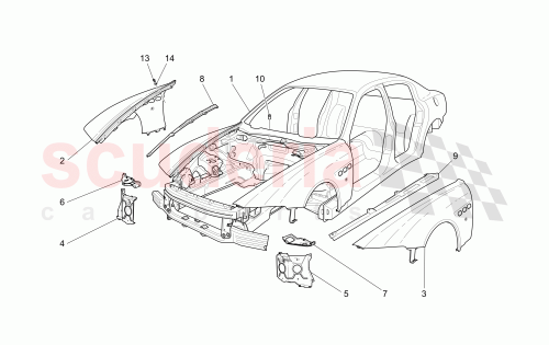 Part Diagram for Maserati 11194779