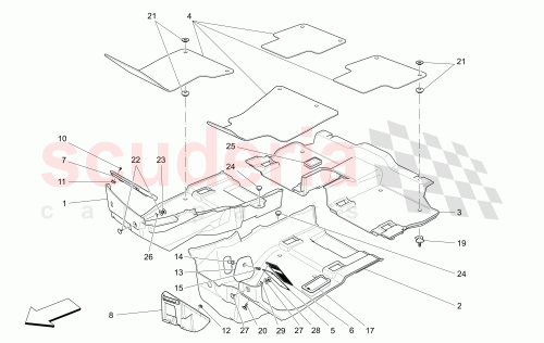 Part Diagram for Maserati 670102411