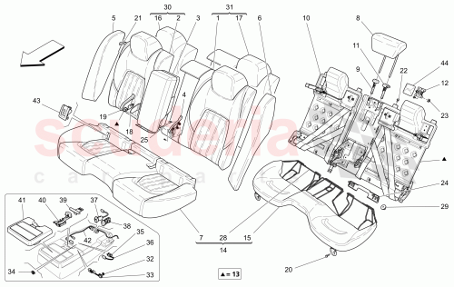 Part Diagram for Maserati 673004679
