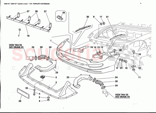 Part Diagram for Maserati 386100164