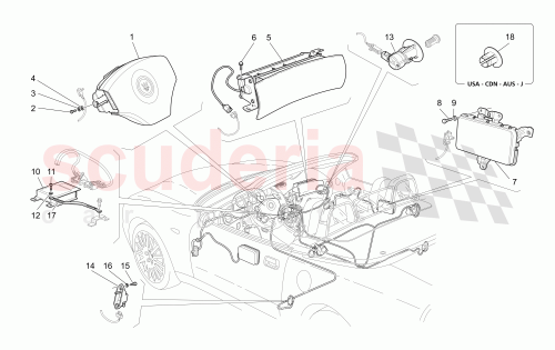 Part Diagram for Maserati 184993