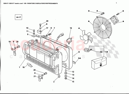 Part Diagram for Maserati 384000101