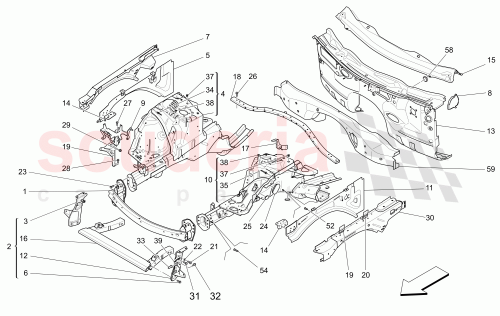 Part Diagram for Maserati 670175522