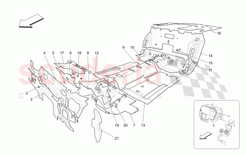 Part Diagram for Maserati 80171000