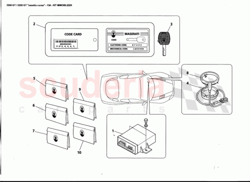 Part Diagram for Maserati 373307228