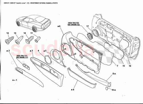 Part Diagram for Maserati 9810073