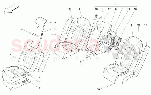 Part Diagram for Maserati 670007055
