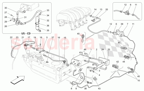 Part Diagram for Maserati 254425