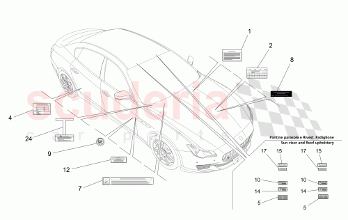 Part Diagram for Maserati 670008057