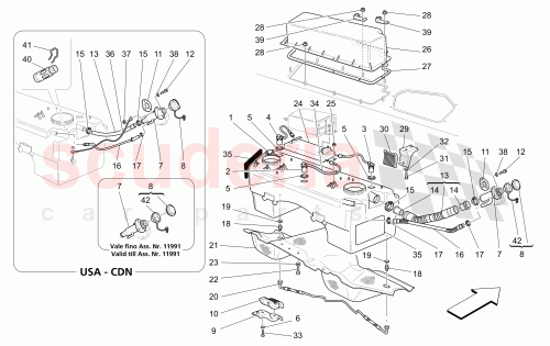 Part Diagram for Maserati 193834