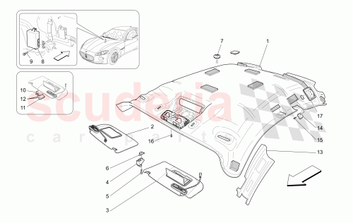 Part Diagram for Maserati 66515900